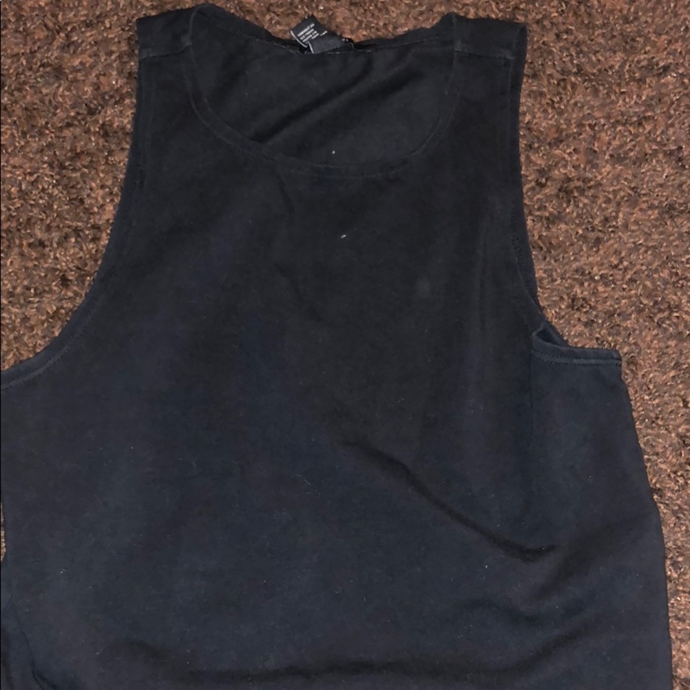 Black tank top crop top good condition